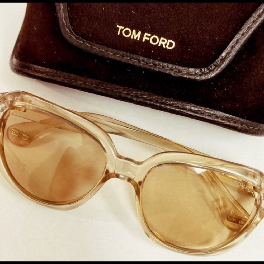 Tom Ford “Chase” sunglasses in champagne